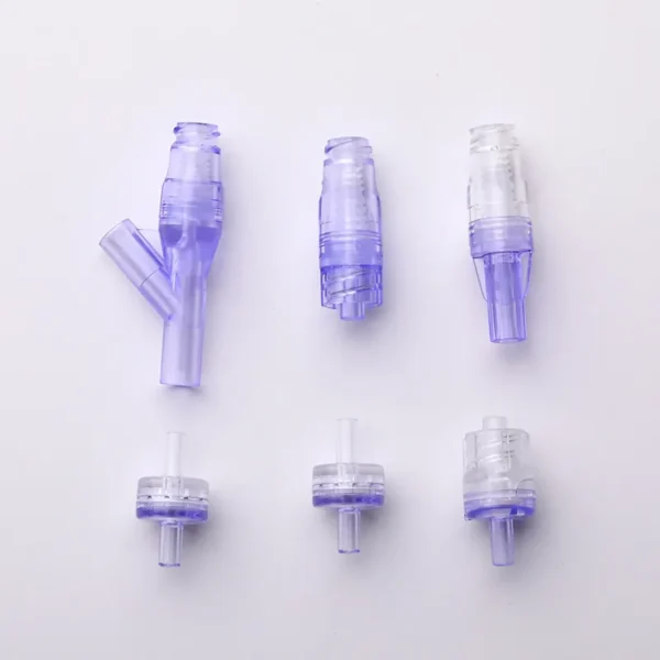 medical usage extension tube with needle free connector