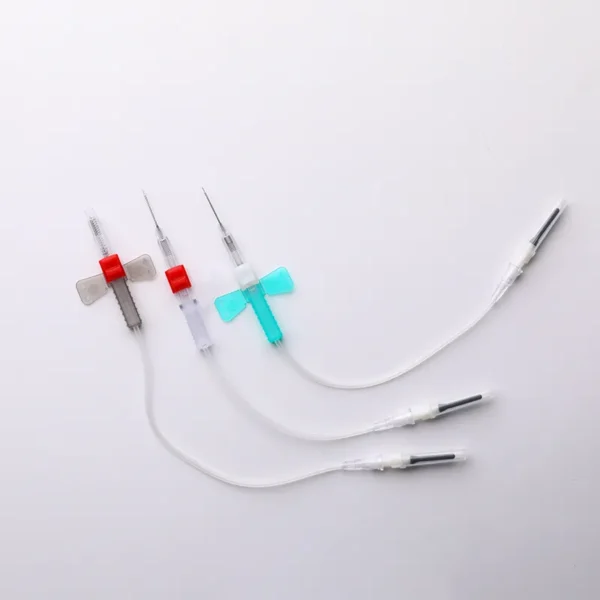safety blood collection needle sets with spring
